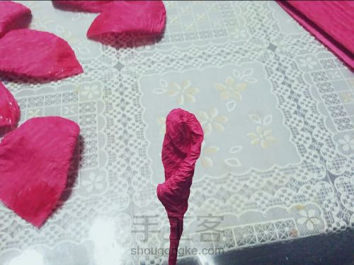 皱纹纸玫瑰（3） 第5步