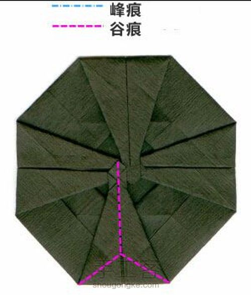 降落的UFO折纸图解    转 第26步