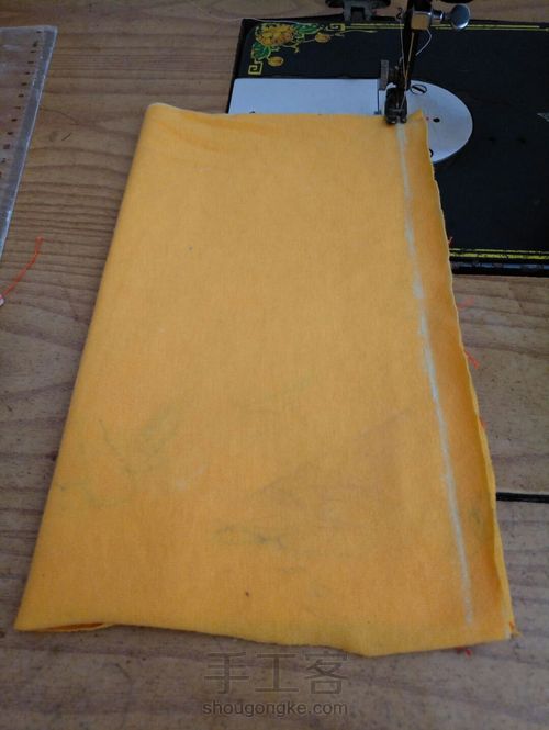 可爱的手机袋(零钱袋) 第2步