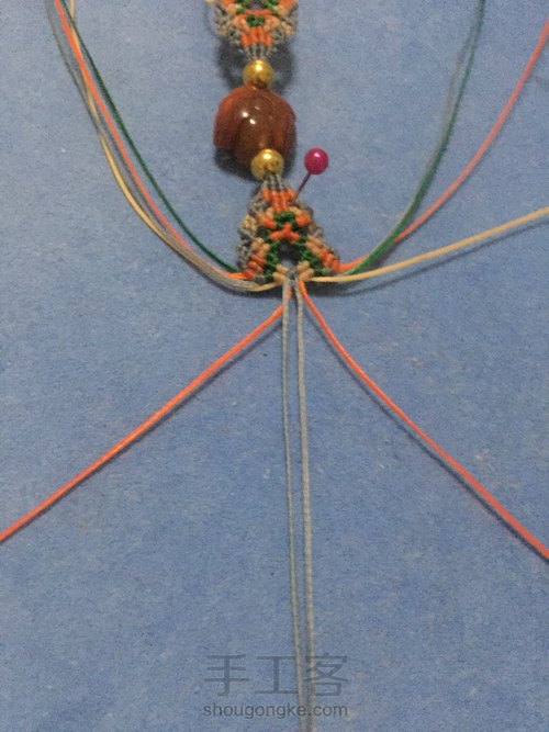 南红花朵手链 第26步