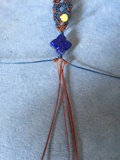 青金石手链 第2步