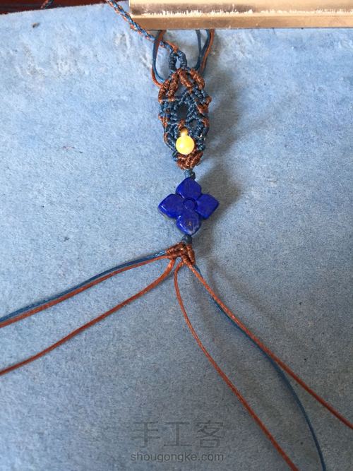 青金石手链 第3步