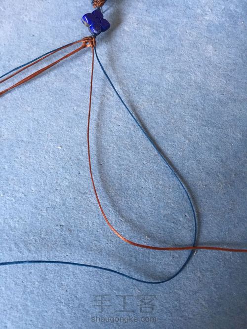 青金石手链 第4步