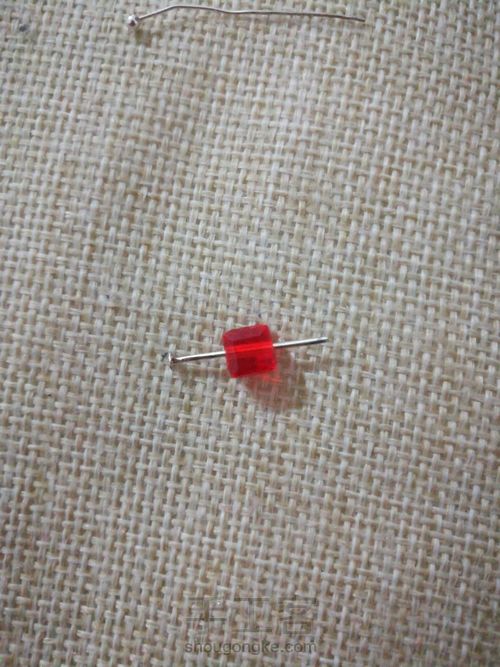 简约耳饰 第2步