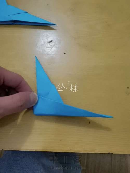 飞机折纸 第13步