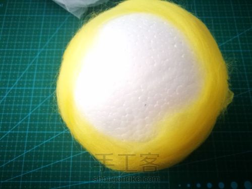 小黄鸭湿毡口金包 第6步