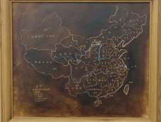 非遗皮雕之中国地图