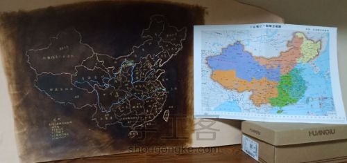 非遗皮雕之中国地图 第6步