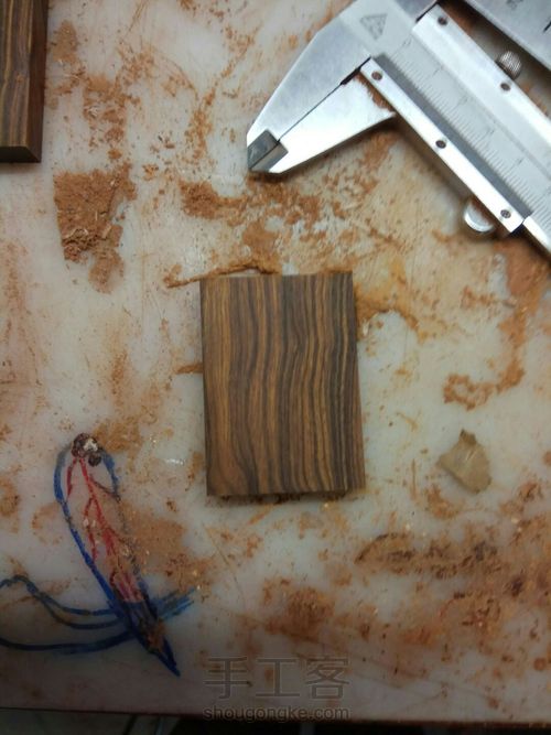 沙漠铁木银丝镶嵌 第1步