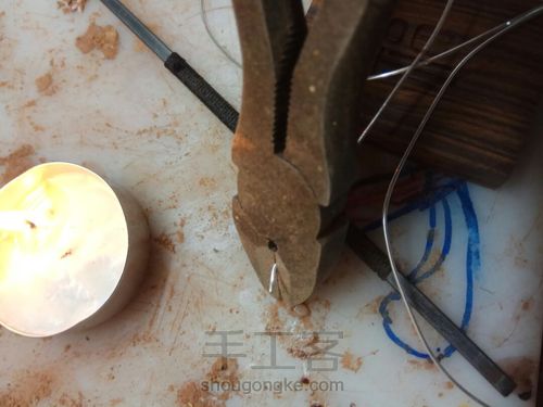 沙漠铁木银丝镶嵌 第5步