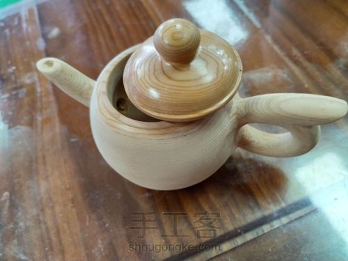 红豆杉茶壶制做 第9步