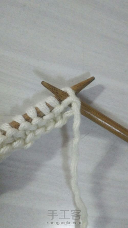 ［围巾教程］渔网花 第4步