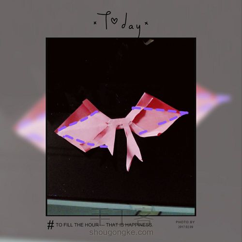 可爱的蝴蝶结 第15步