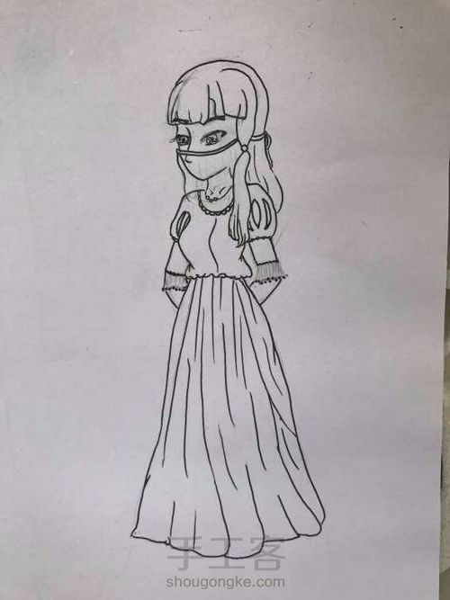 美美的遮脸女子（2） 第1步