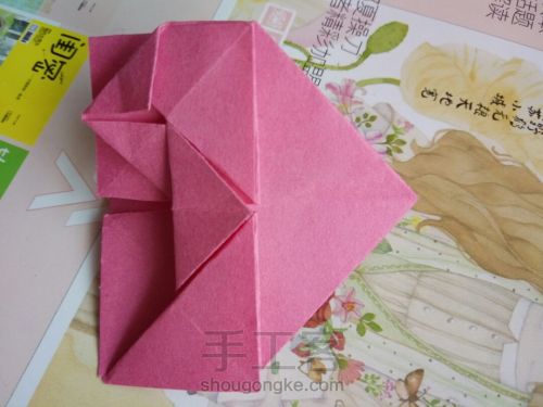折纸爱心教程💜💛💚💙 第12步