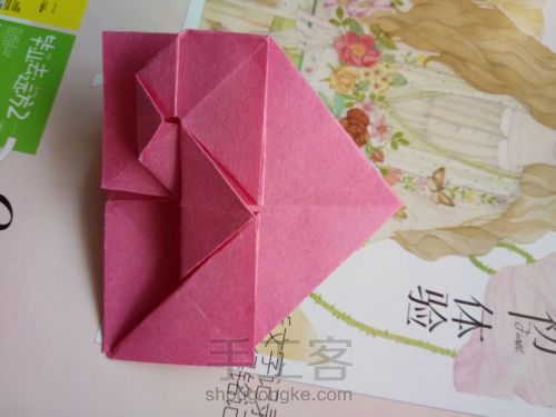 折纸爱心教程💜💛💚💙 第13步