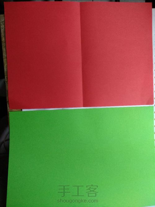 两种结合圣诞贺卡 第1步