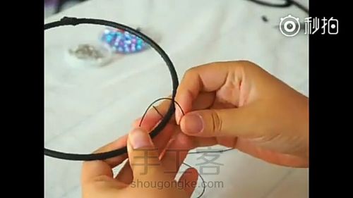 超美捕梦网风铃详细制作教程 第3步