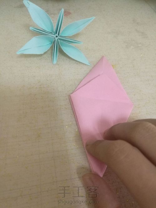 折纸 花～ 第17步