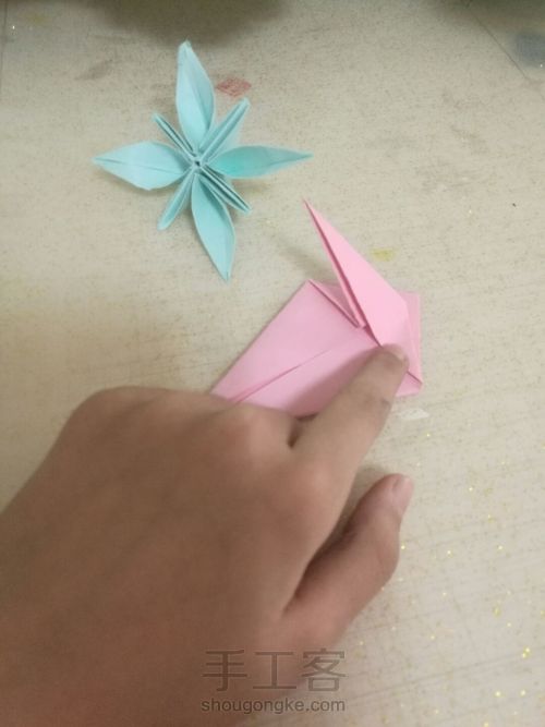 折纸 花～ 第25步
