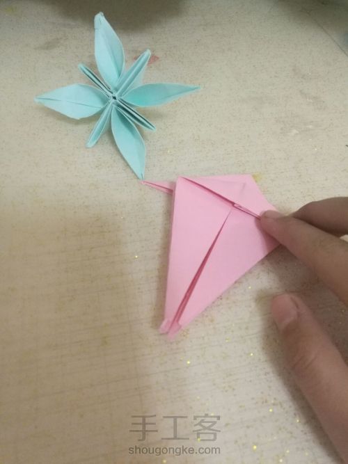 折纸 花～ 第28步