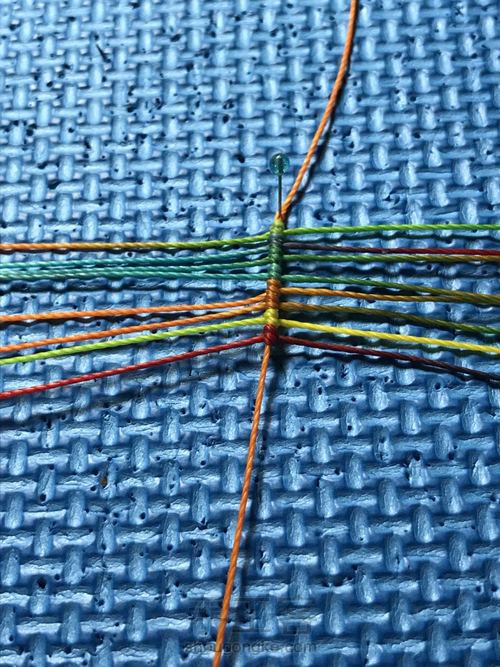 叶-流苏帽 第2步