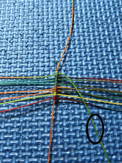 叶-流苏帽 第3步