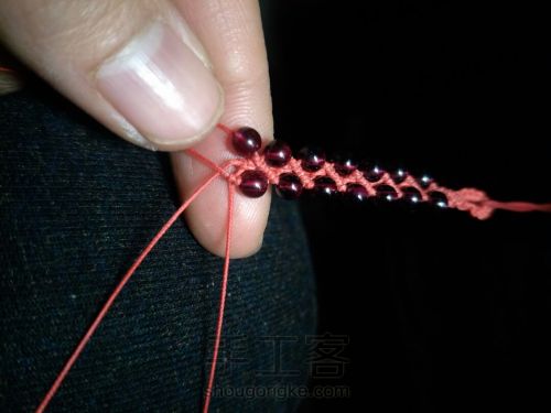 红绳之珠链♛原创 第5步