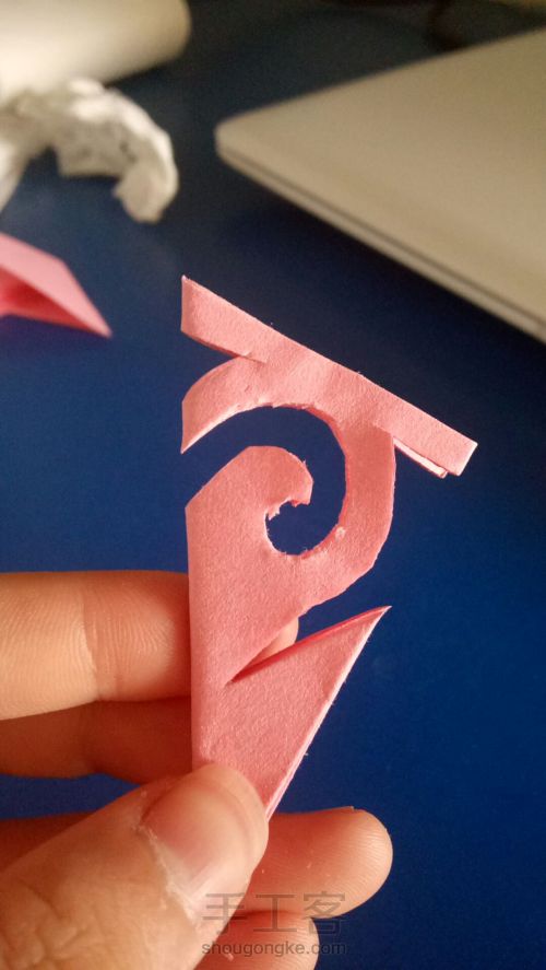 简单六折法剪纸进阶 第5步