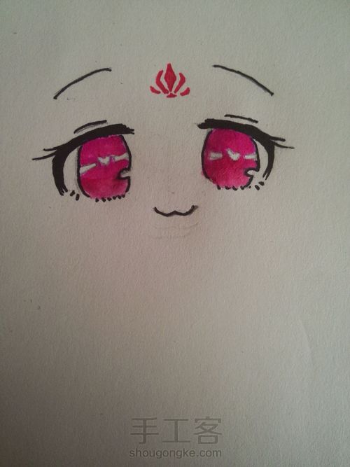 教你一步一步画出简单眼睛. 第11步