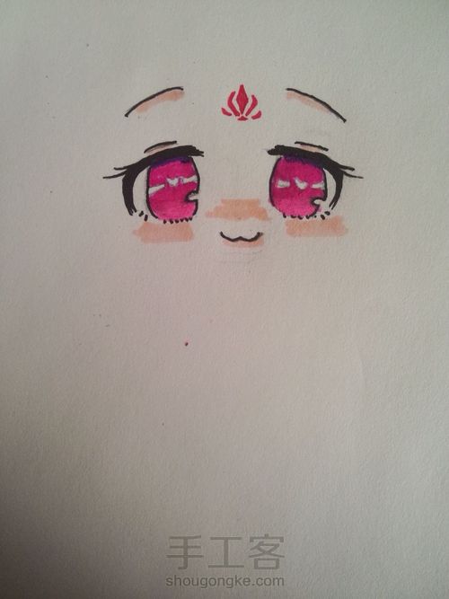 教你一步一步画出简单眼睛. 第14步