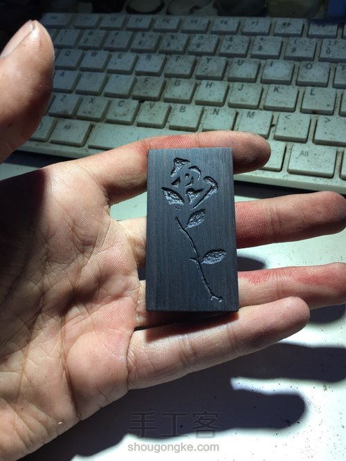 滴胶玫瑰牌子 第4步