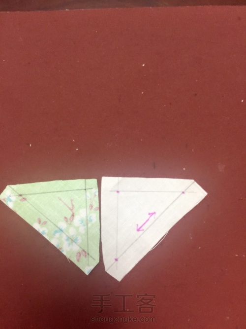 三角形和正方形的拼接 第7步