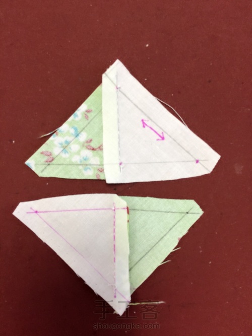 三角形和正方形的拼接 第10步