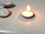 DIY浪漫瓶盖小蜡烛