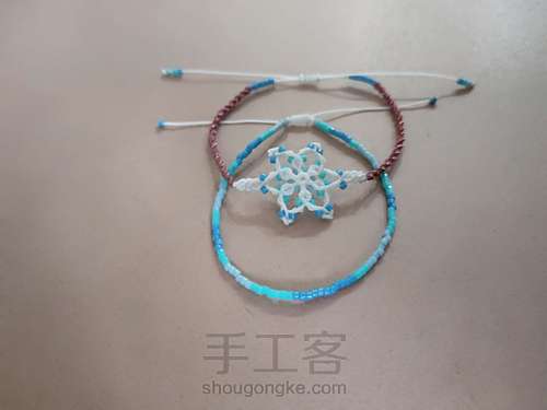 雪落无声·斜卷结手绳 第19步