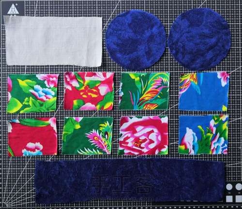 【原创】“八子抱福”南瓜针插 第1步