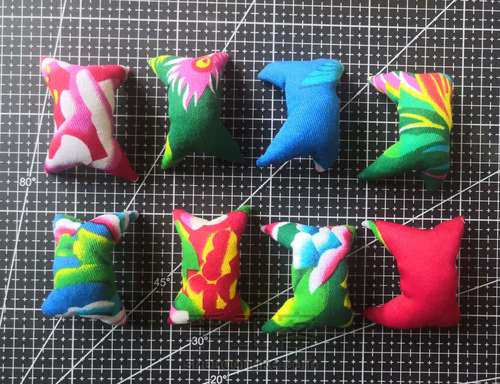 【原创】“八子抱福”南瓜针插 第6步