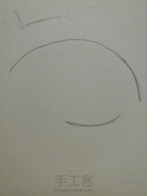 画简单黑白眼睛👀 第1步