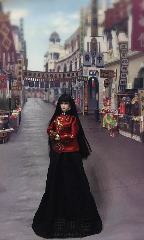 #心怡# 红岳绮罗 改妆古风手缝娃衣 第10步