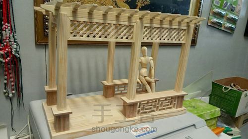 原创实木葡萄架子 第18步