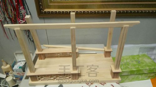 原创实木葡萄架子 第6步