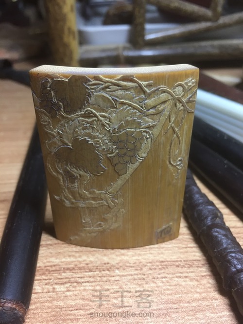 留青竹刻 第6步