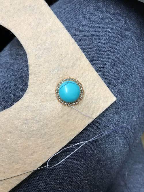 同款绿松石项链 第1步