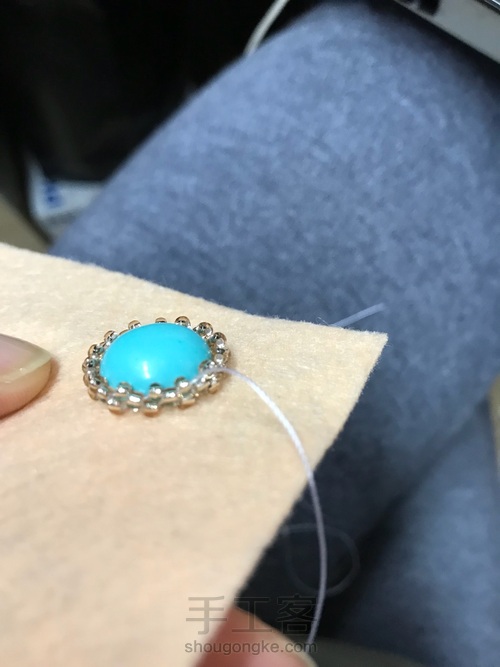 同款绿松石项链 第3步
