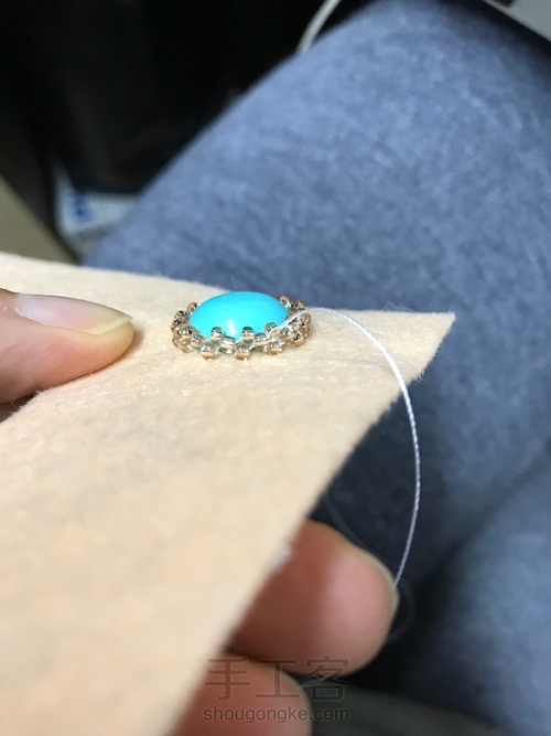 同款绿松石项链 第4步