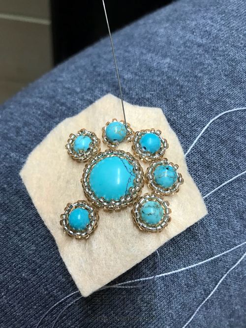 同款绿松石项链 第7步