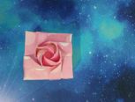 川崎玫瑰和玫瑰千纸鹤的完美结合