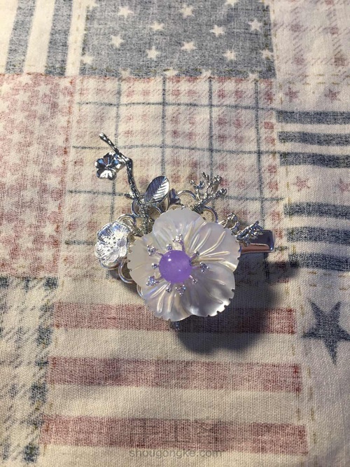 白蝶贝发夹 第11步