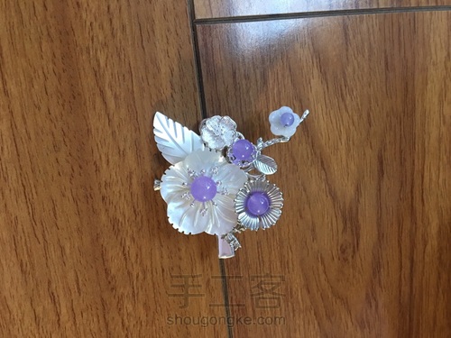 白蝶贝发夹 第13步